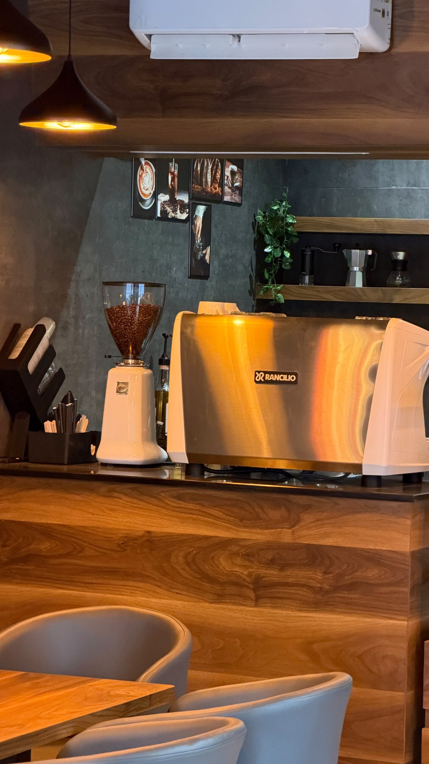Coffee-making equipment at Coffee@Cafe